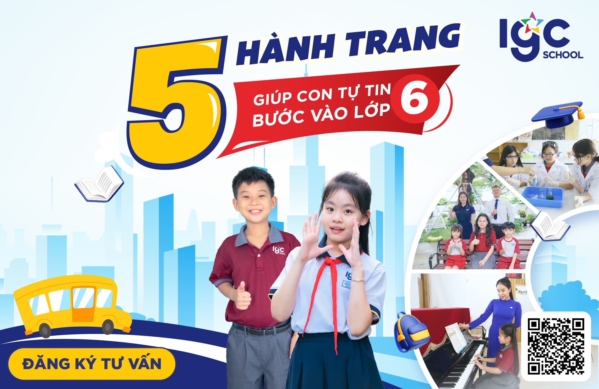 5 Hành trang giúp con tự tin bước vào lớp 6