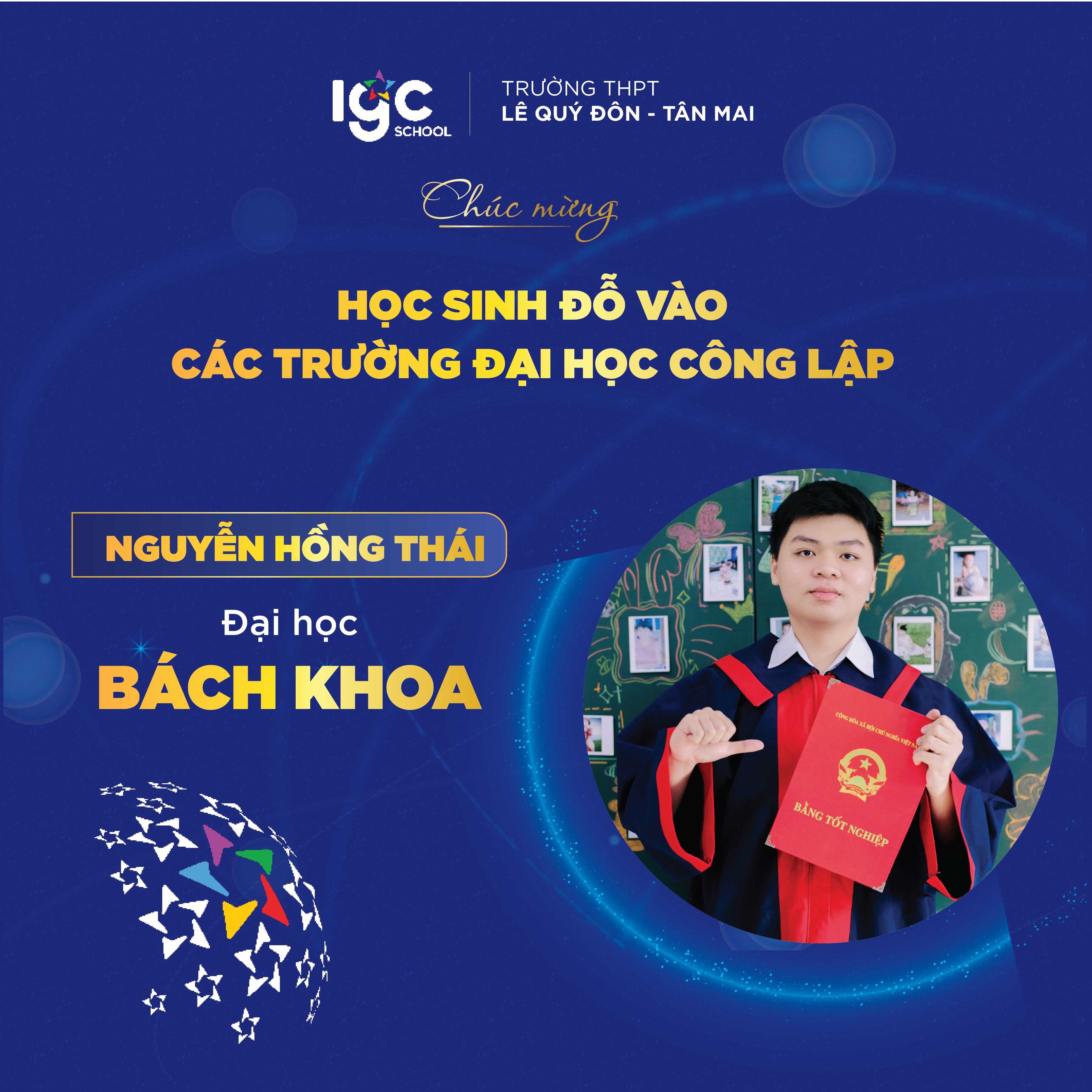 CHÚC MỪNG HỌC SINH TRÚNG TUYỂN CÁC TRƯỜNG ĐẠI HỌC CÔNG LẬP