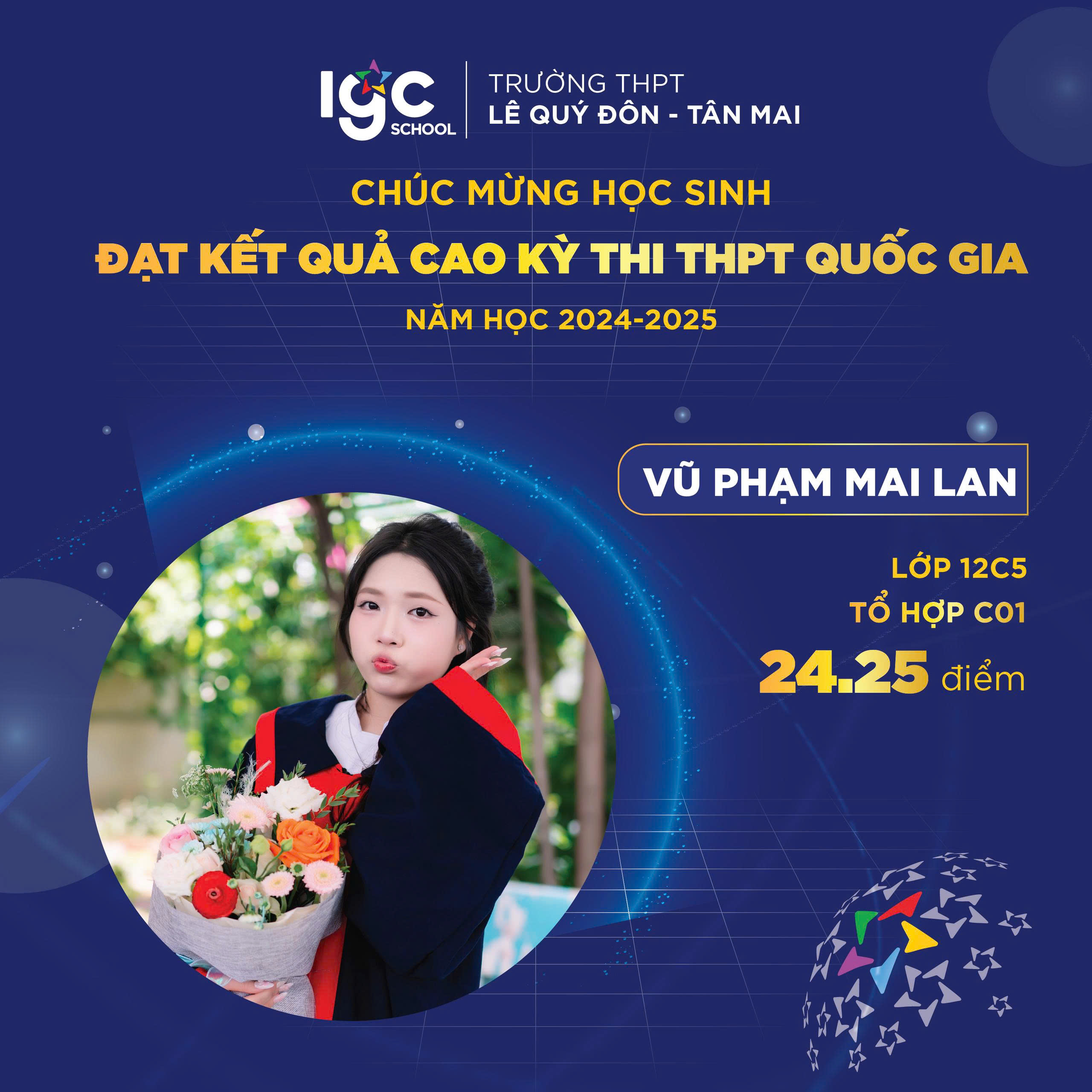 🎉 CHÚC MỪNG CÁC EM HỌC SINH ĐẠT KẾT QUẢ CAO TRONG KỲ THI THPT QUỐC GIA 2025