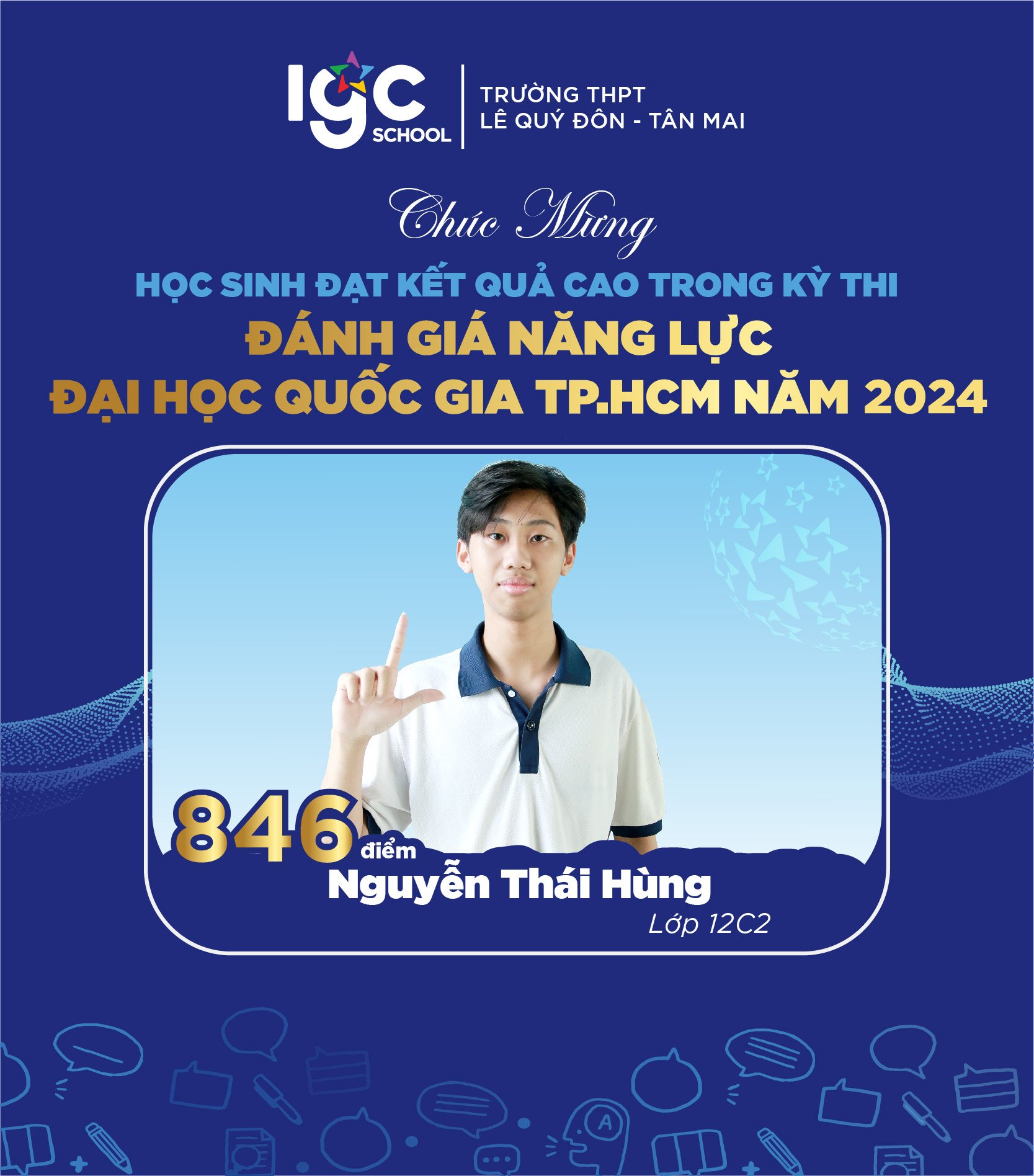 NHỮNG GƯƠNG MẶT NỔI BẬT  TRONG KỲ THI ĐÁNH GIÁ NĂNG LỰC CỦA ĐẠI HỌC QUỐC GIA THÀNH PHỐ HỒ CHÍ MINH 2024