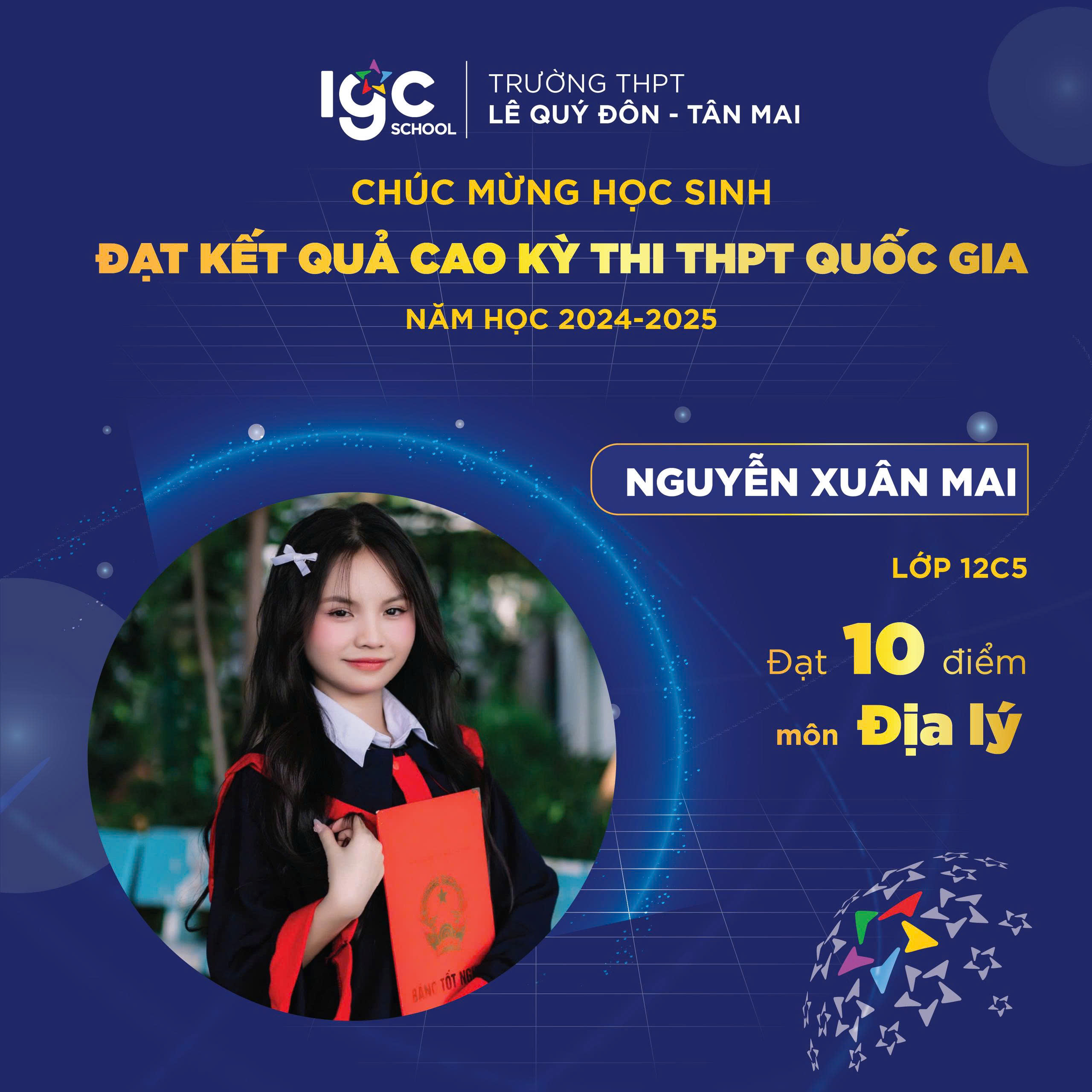 🎉 CHÚC MỪNG CÁC EM HỌC SINH ĐẠT ĐIỂM CAO TRÊN 9.0 TRONG KỲ THI THPT QUỐC GIA 2025