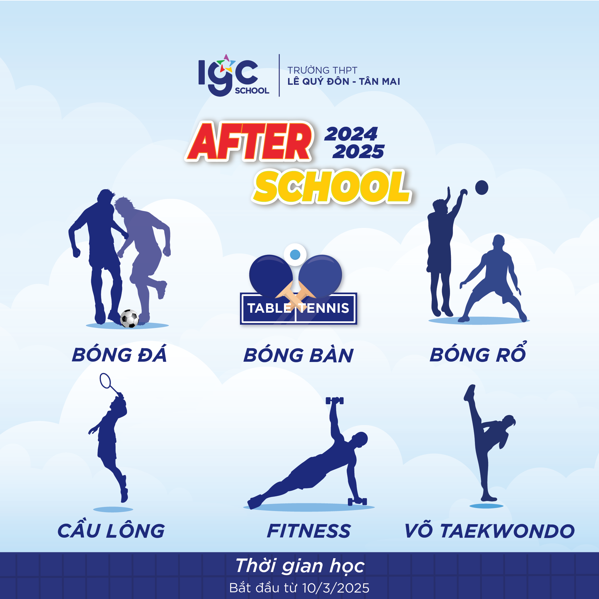 **CHƯƠNG TRÌNH AFTER SCHOOL – RÈN LUYỆN THỂ CHẤT & ĐAM MÊ**