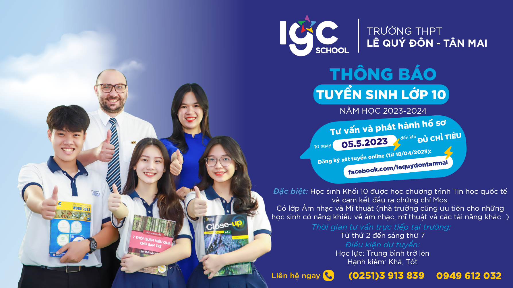 TRƯỜNG THPT LÊ QUÝ ĐÔN - TÂN MAI TUYỂN SINH LỚP 10  -  XÉT TUYỂN ONLINE 🔥